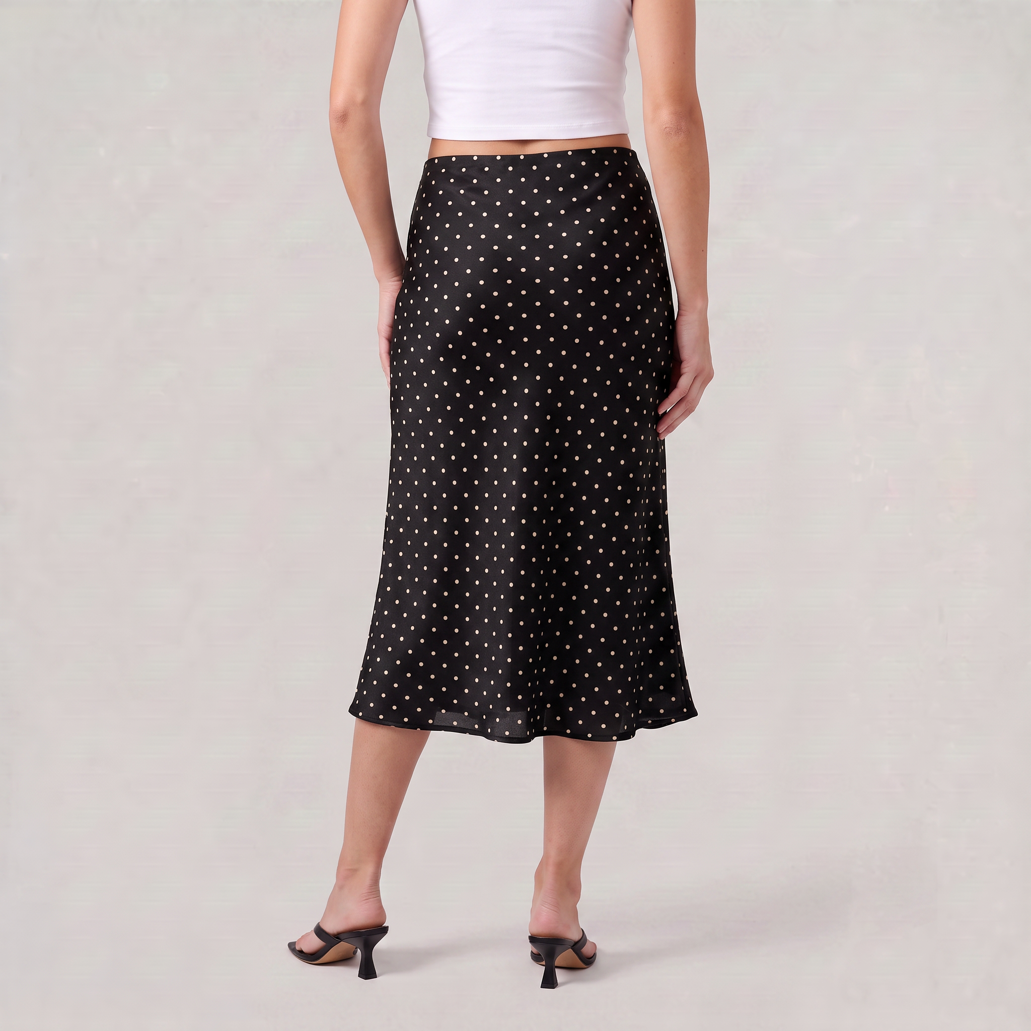 Women’s Polka Dot Midi Skirt