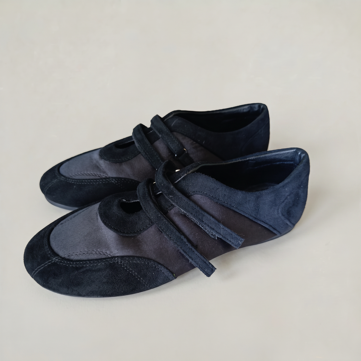 Women’s Red Ballet Flats Double Strap Sneakerina