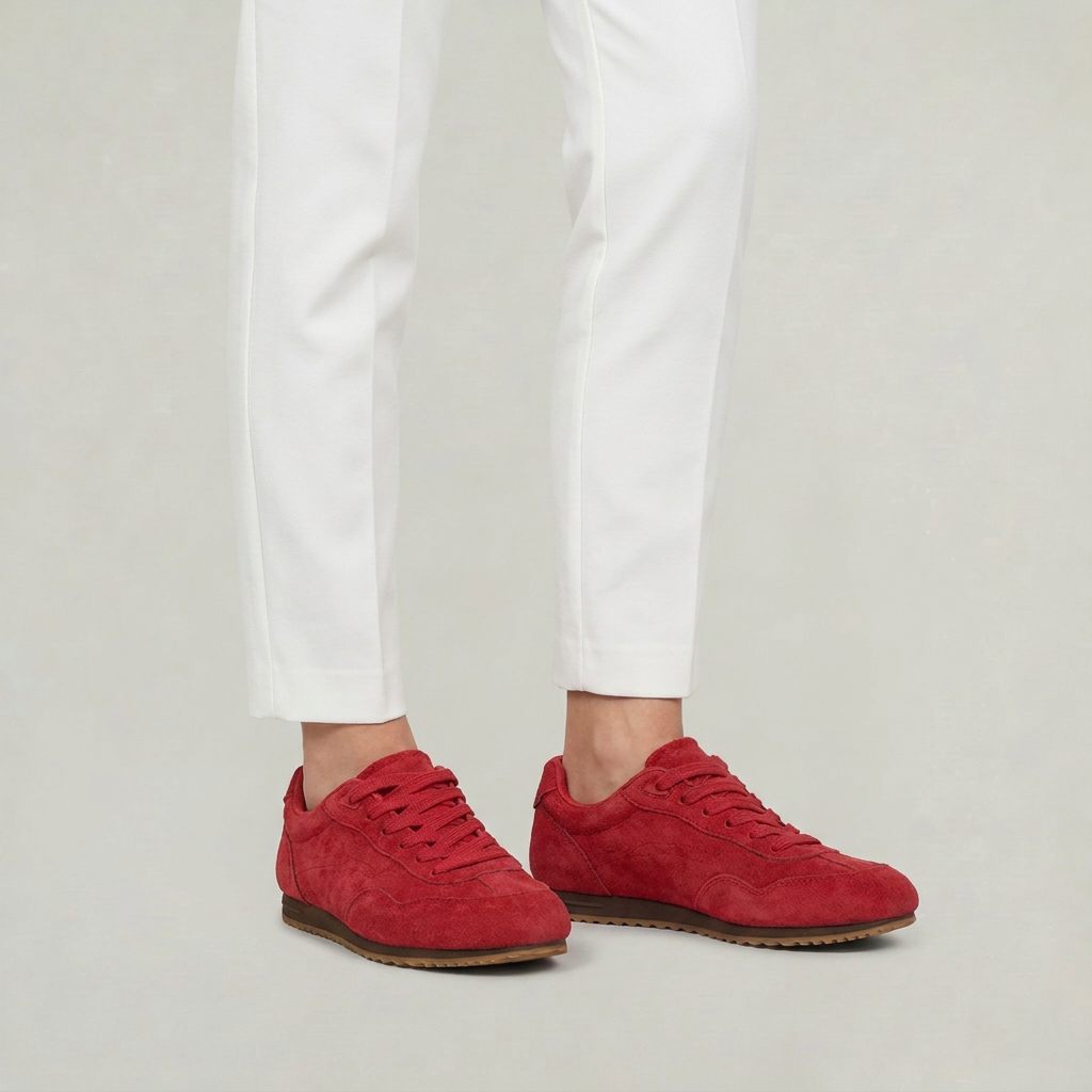 Women's Retro Suede Look Trainers