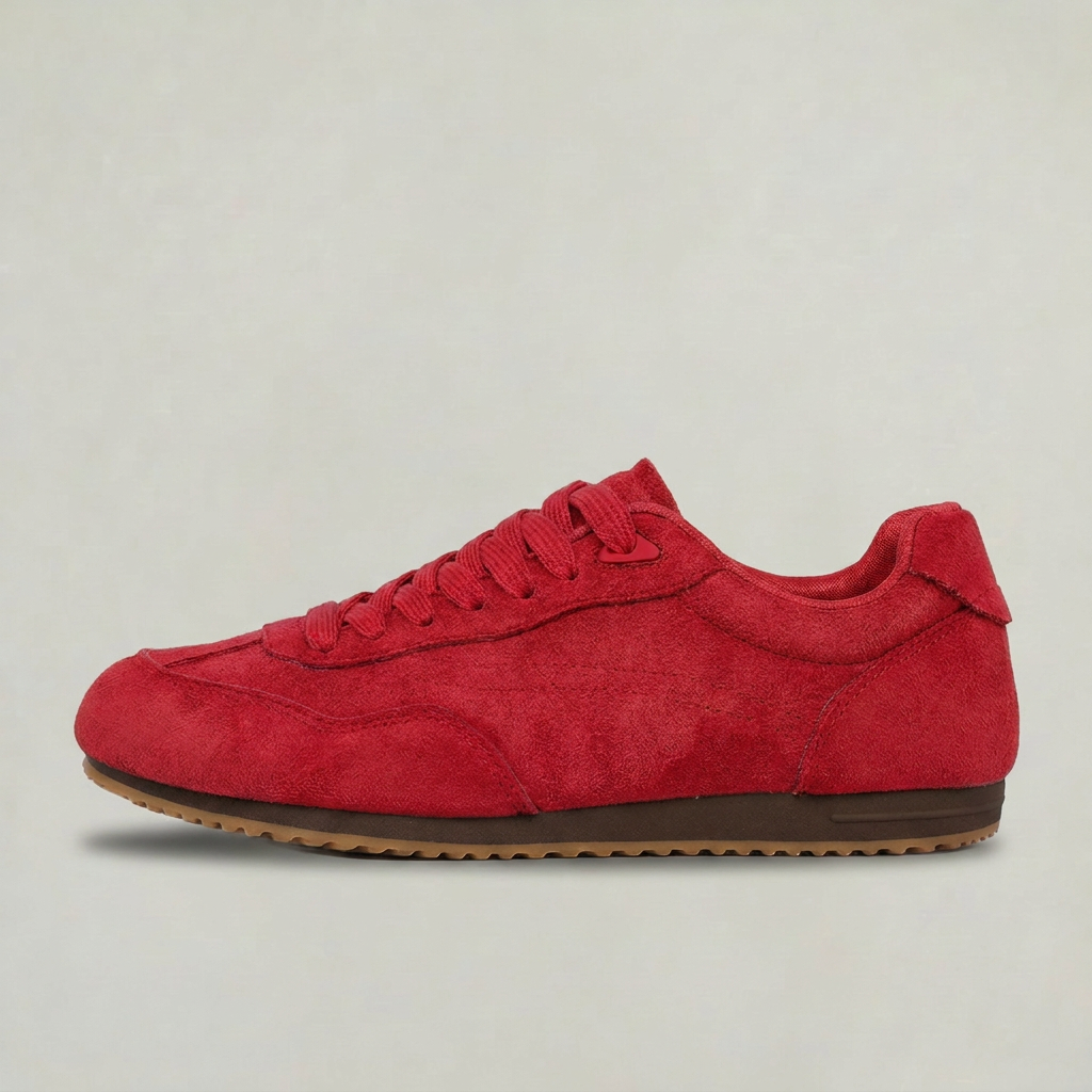 Women's Retro Suede Look Trainers