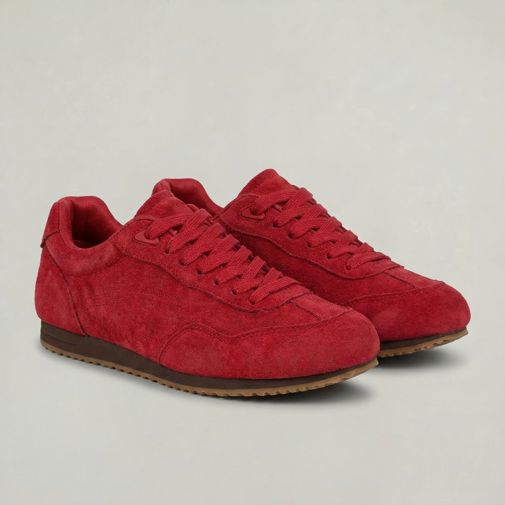 Women's Retro Suede Look Trainers