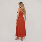 Women’s Ruffle Side Split Maxi Dress