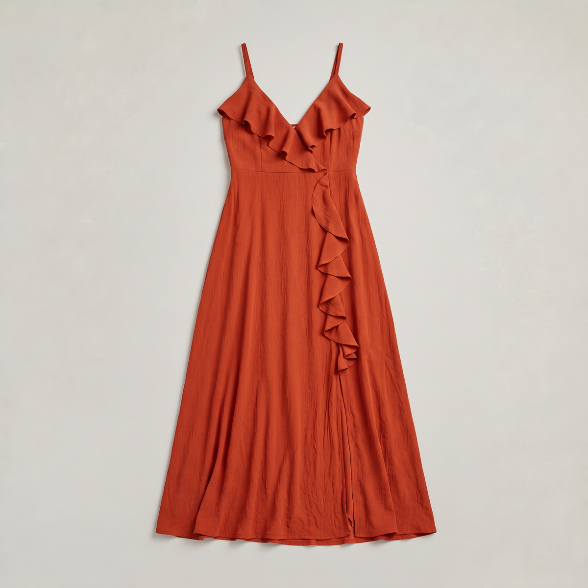 Women’s Ruffle Side Split Maxi Dress