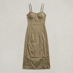 Women’s Sleeveless Corset Bodice Maxi Dress