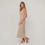 Women’s Sleeveless Polka Dot Maxi Dress