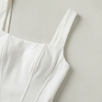 Women's Square Neck Corset Mini Dress