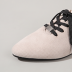 Women’s Suede Look Ballet Flats Lace-Up Gymerina Style