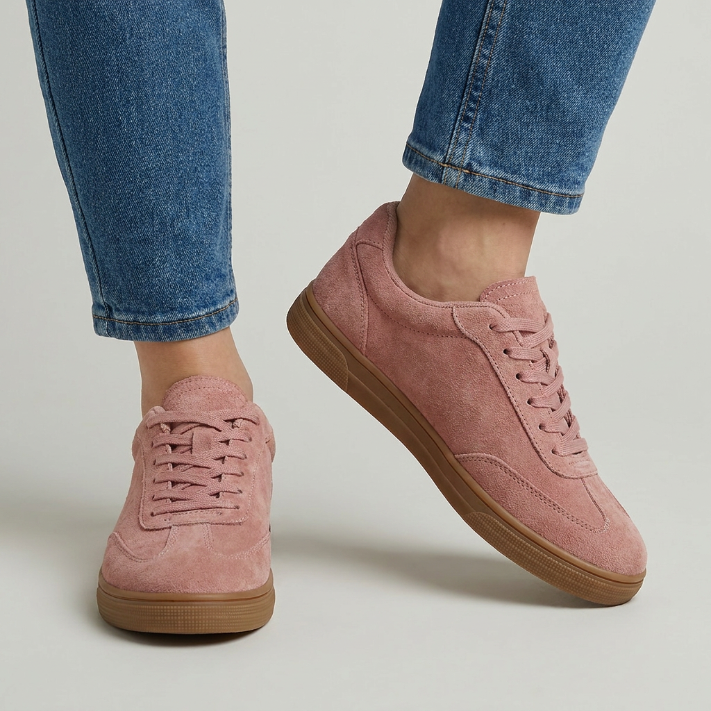 Women's Suede Look Lace-Up Trainers