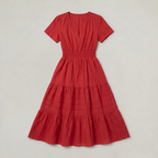 Women’s Tiered Smocked Waist Midi Dress