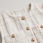 Women’s Tweed Button Front Mini Dress