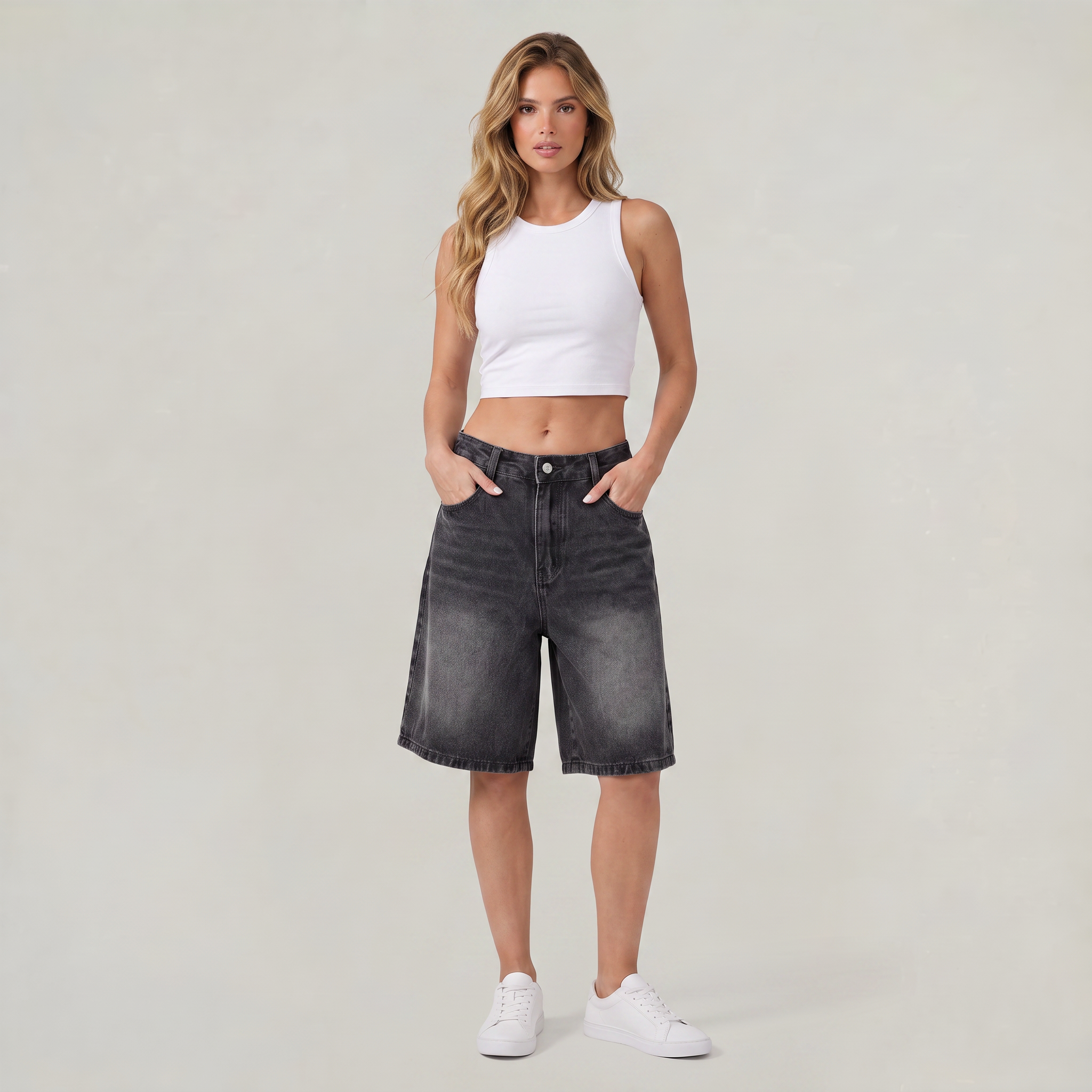 Women’s Washed Bermuda Jorts