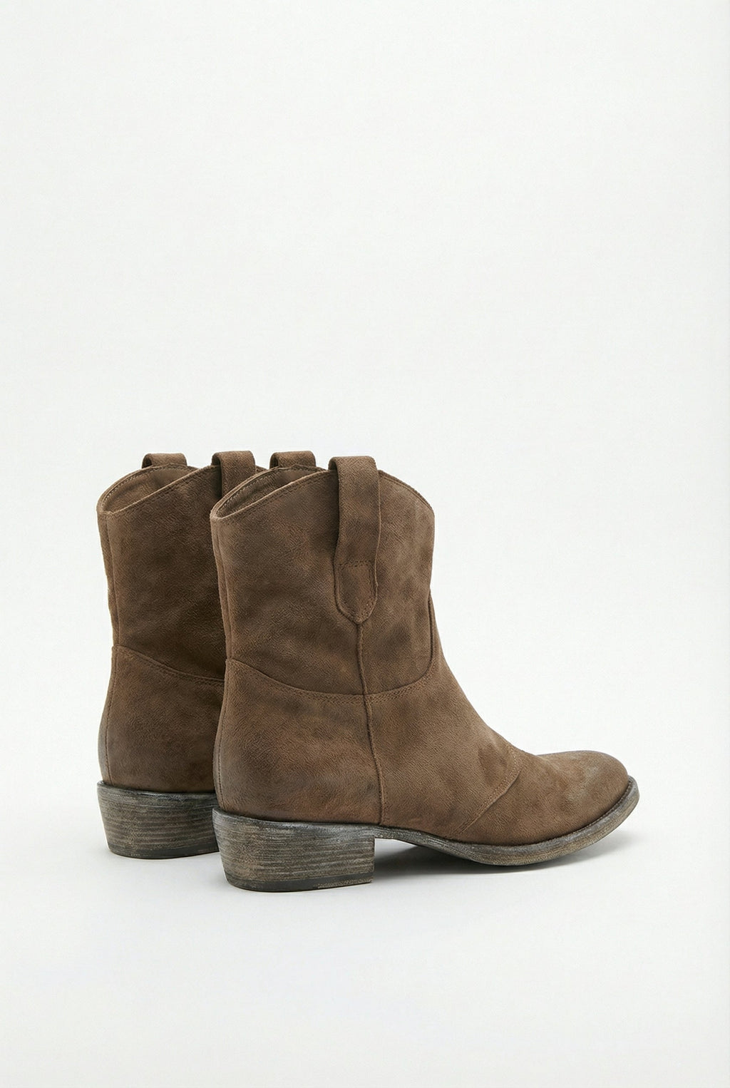 Women Suede Western Ankle Boots