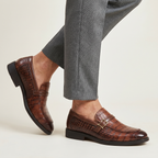 Men’s Buckle Loafers - Slip-On Dress Shoes Comfort Fit