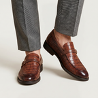 Men’s Buckle Loafers - Slip-On Dress Shoes Comfort Fit