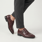 Men’s Oxford Shoes - Buckle Strap Formal Comfort Fit