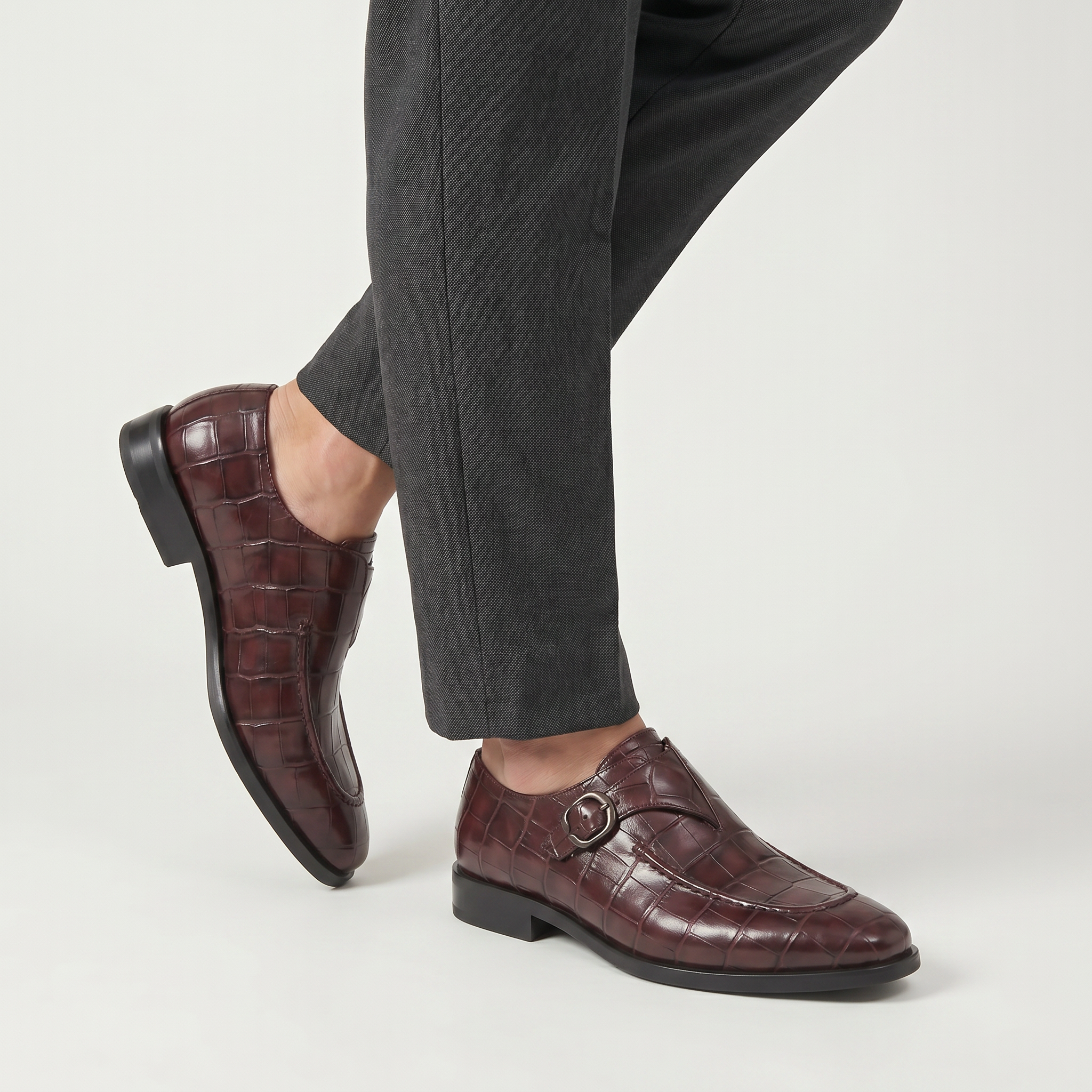 Men’s Oxford Shoes - Buckle Strap Formal Comfort Fit