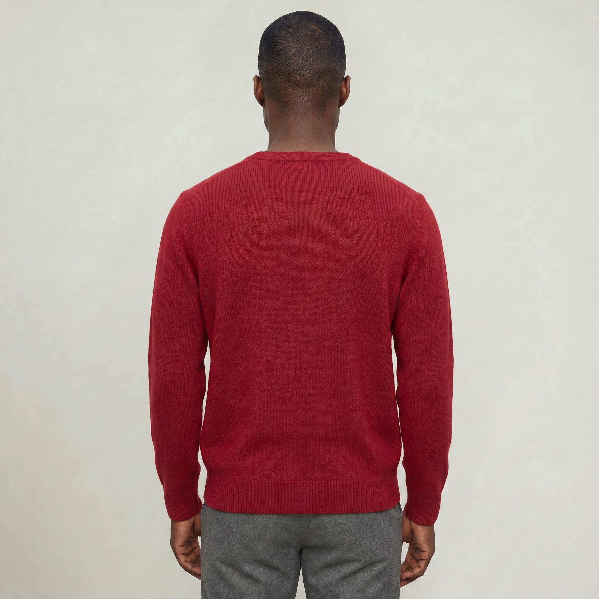 Men’s V Neck Sweater - Loose Fit