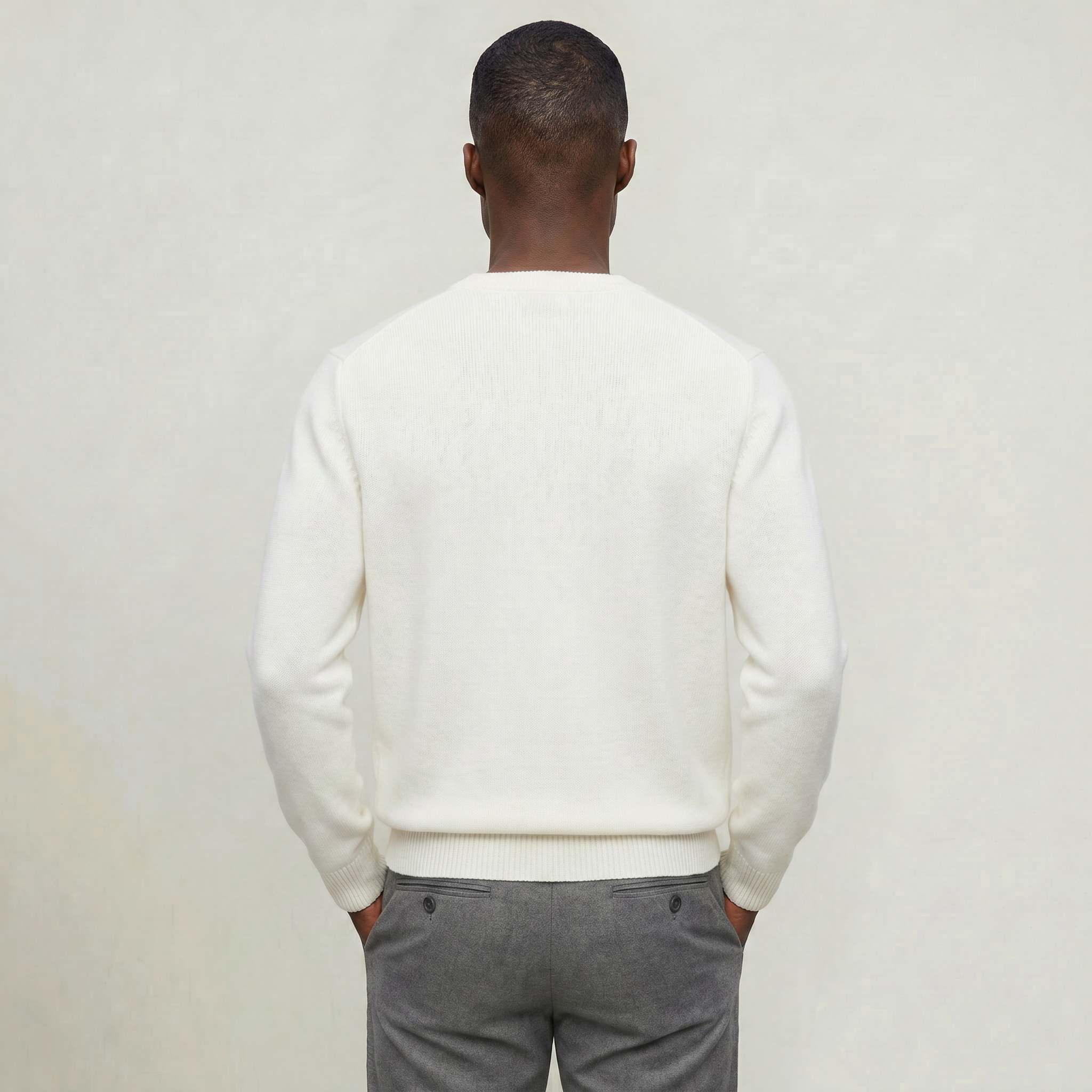 Men’s V Neck Sweater - Loose Fit
