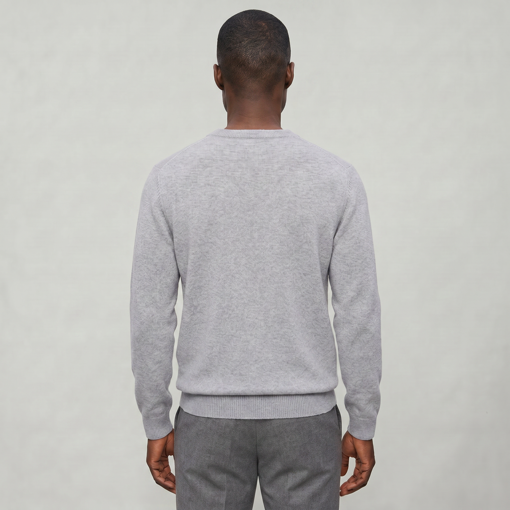 Men’s V Neck Sweater - Loose Fit