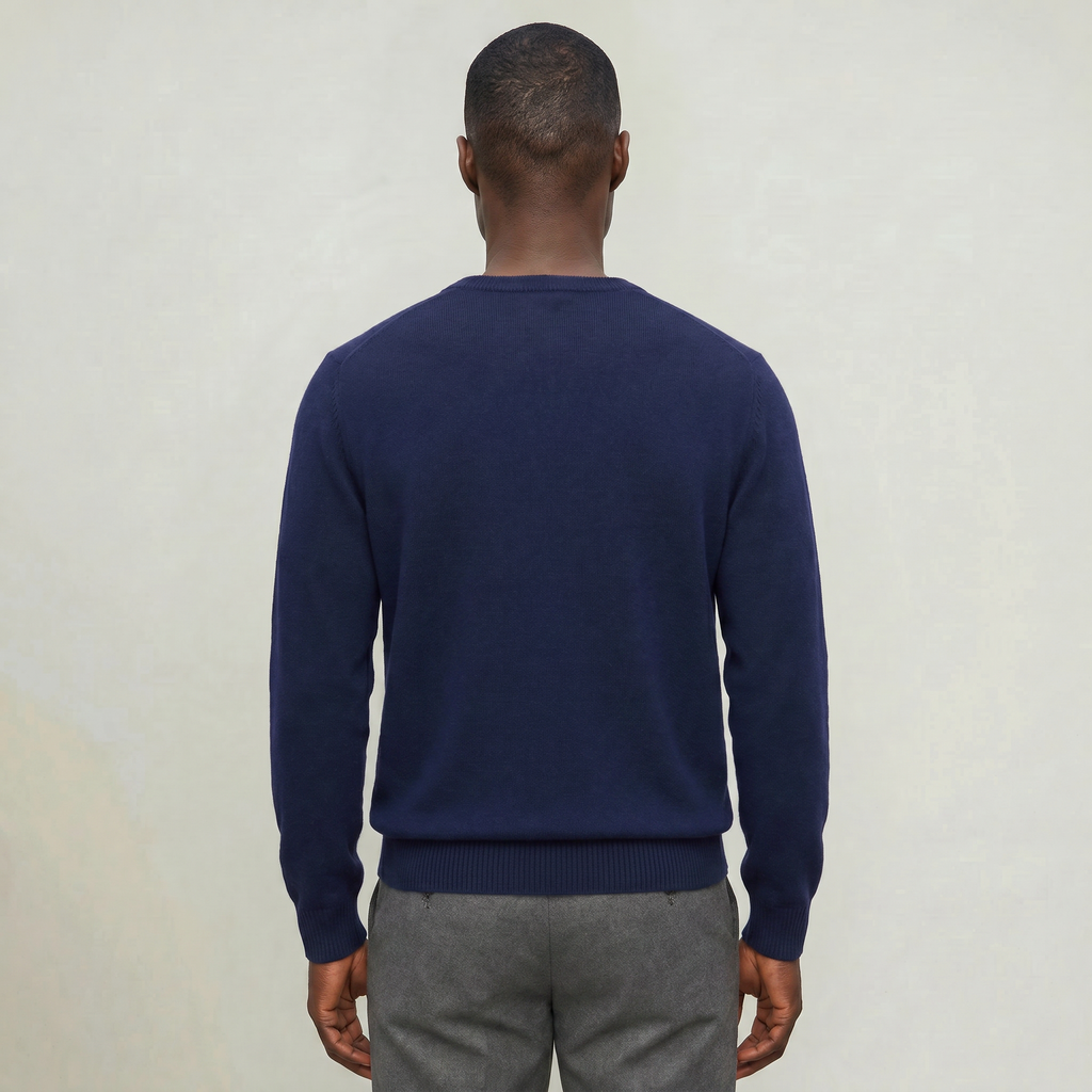 Men’s V Neck Sweater - Loose Fit