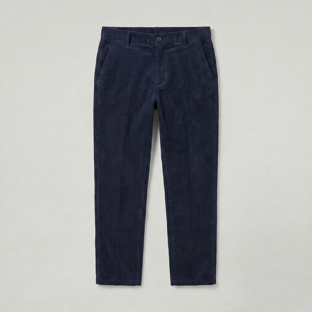 Men’s Corduroy Dress Pants - Business Casual Tailored Fit