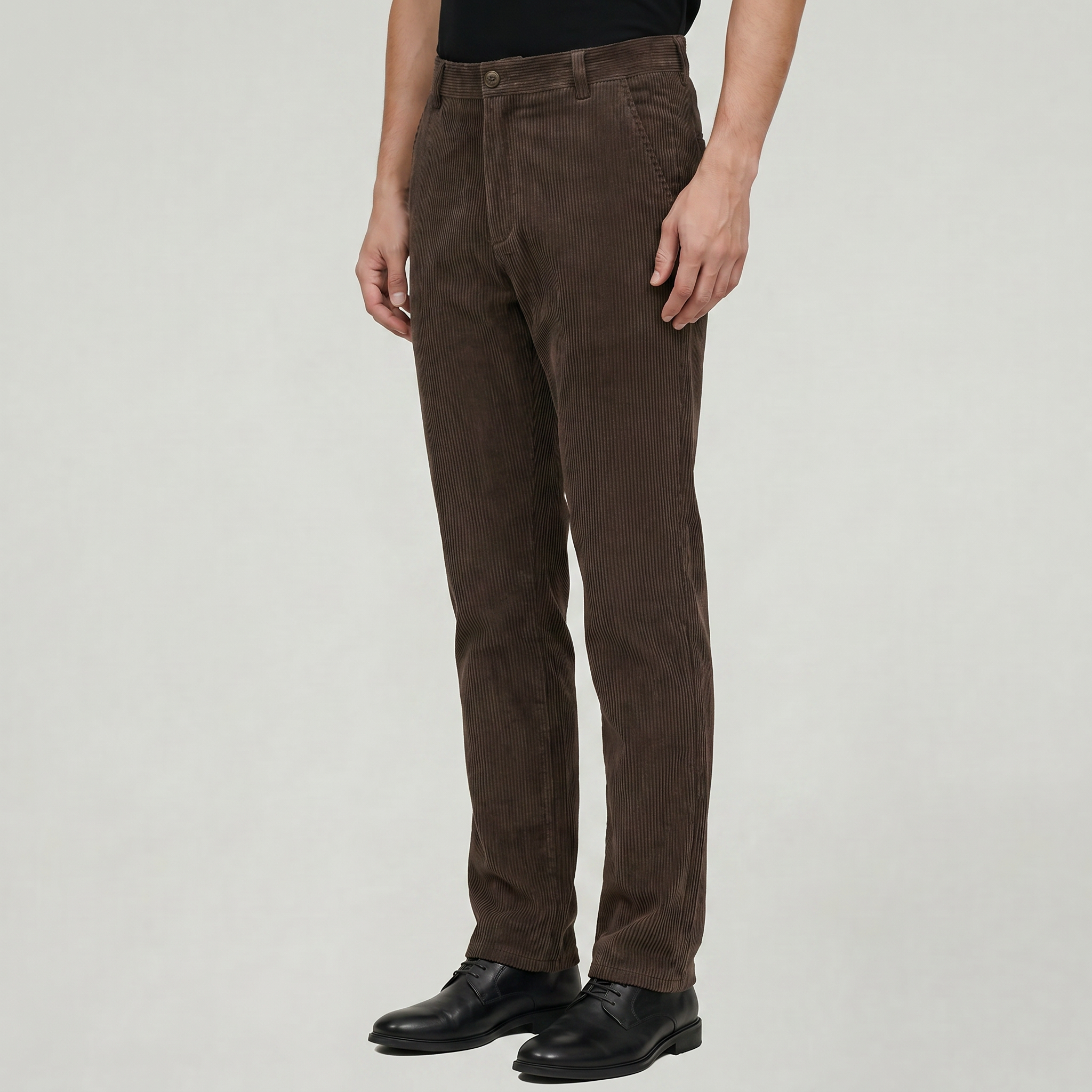 Men’s Corduroy Dress Pants - Business Casual Tailored Fit