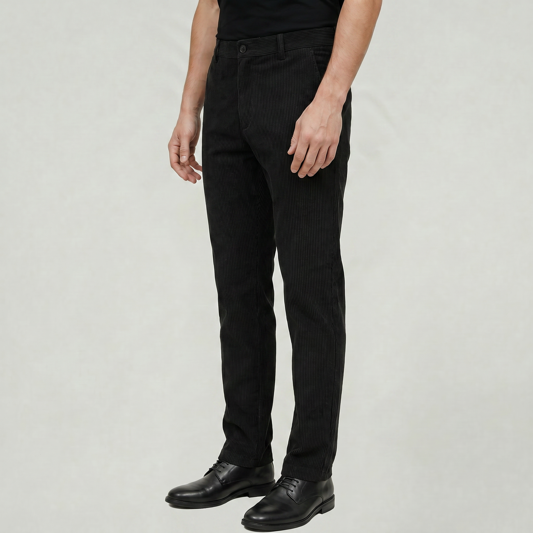 Men’s Corduroy Dress Pants - Business Casual Tailored Fit