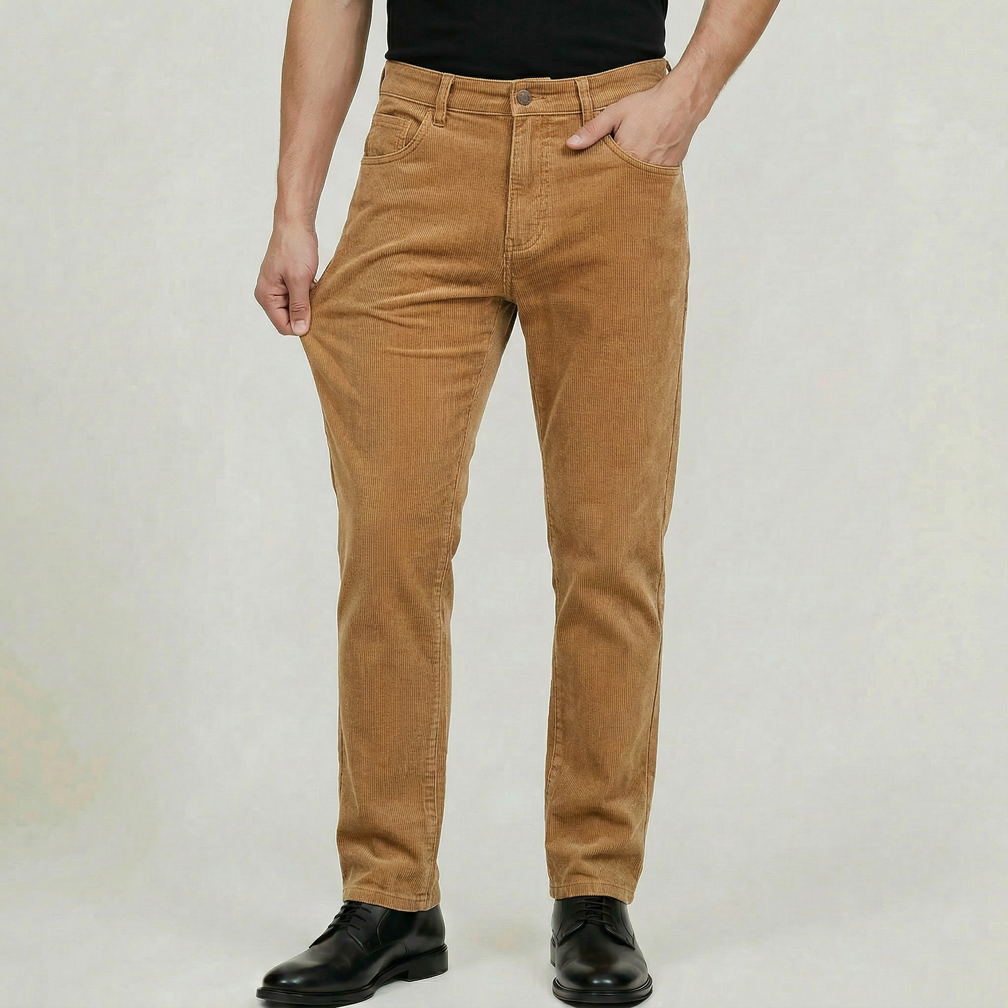 Men’s Corduroy Pants - Slim Fit Straight Leg