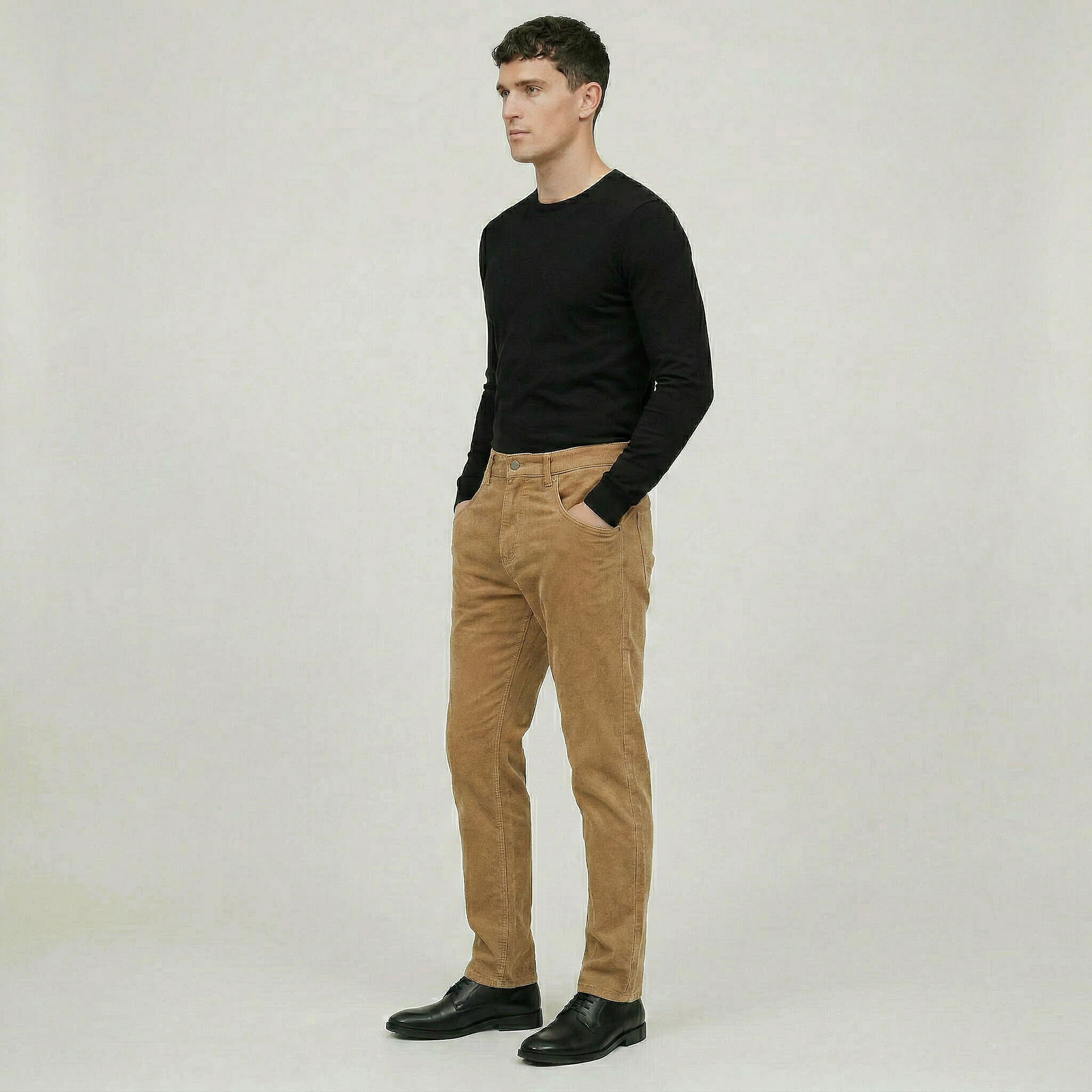 Men’s Corduroy Pants - Slim Fit Straight Leg