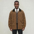 Men’s Corduroy Bomber Jacket - Casual Zip Up Windbreaker Coat