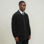 Men’s Corduroy Bomber Jacket - Casual Zip Up Windbreaker Coat