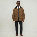 Men’s Corduroy Bomber Jacket - Casual Zip Up Windbreaker Coat