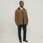 Men’s Corduroy Bomber Jacket - Casual Zip Up Windbreaker Coat