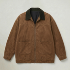Men’s Corduroy Bomber Jacket - Casual Zip Up Windbreaker Coat