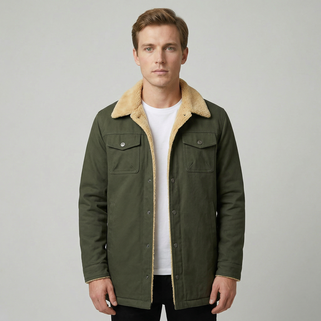 Men’s Fleeced Winter Casual Jacket