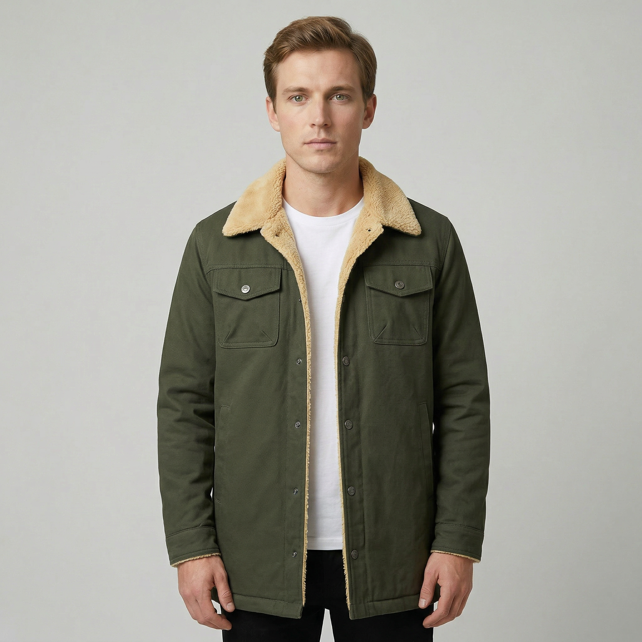 Men’s Fleeced Winter Casual Jacket