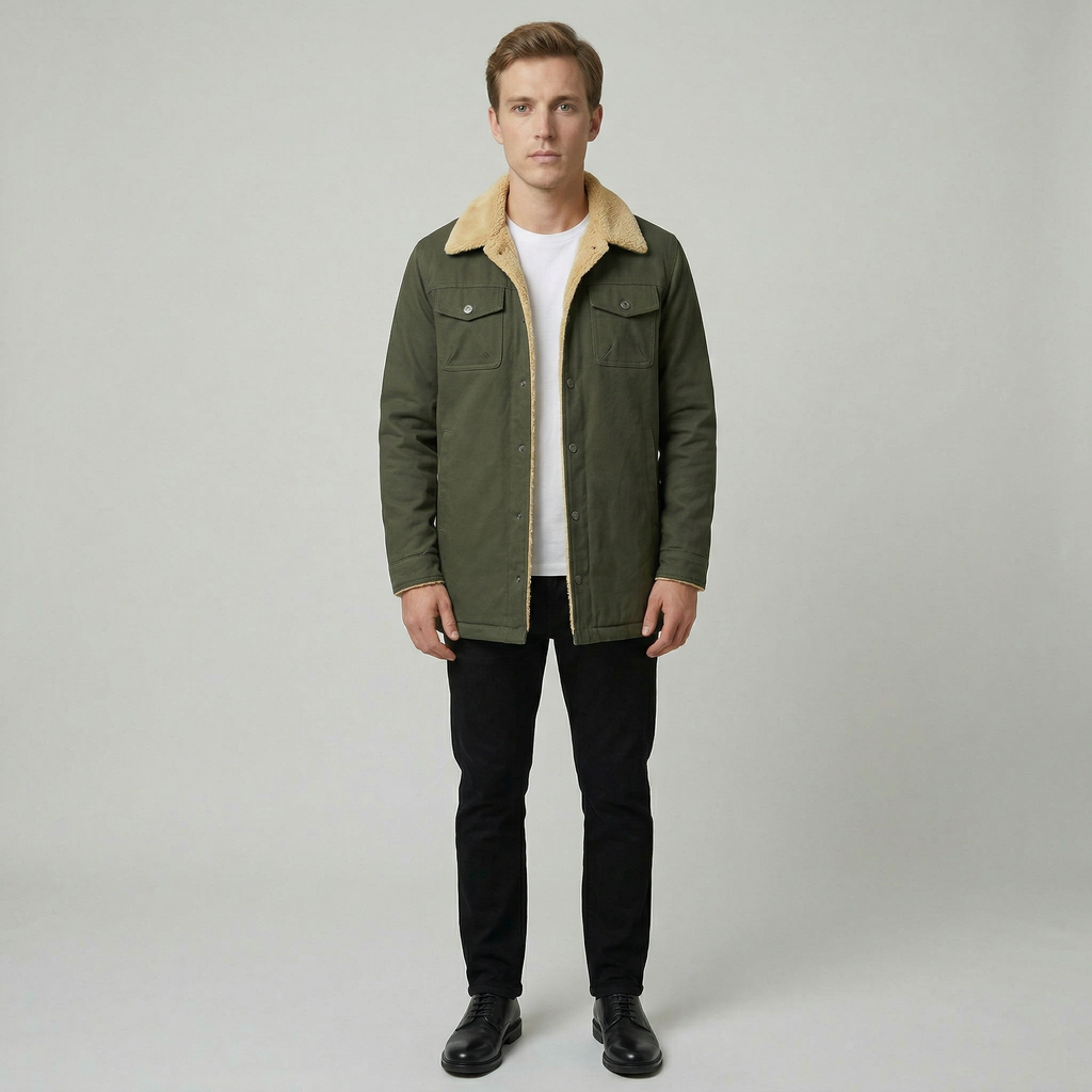 Men’s Fleeced Winter Casual Jacket