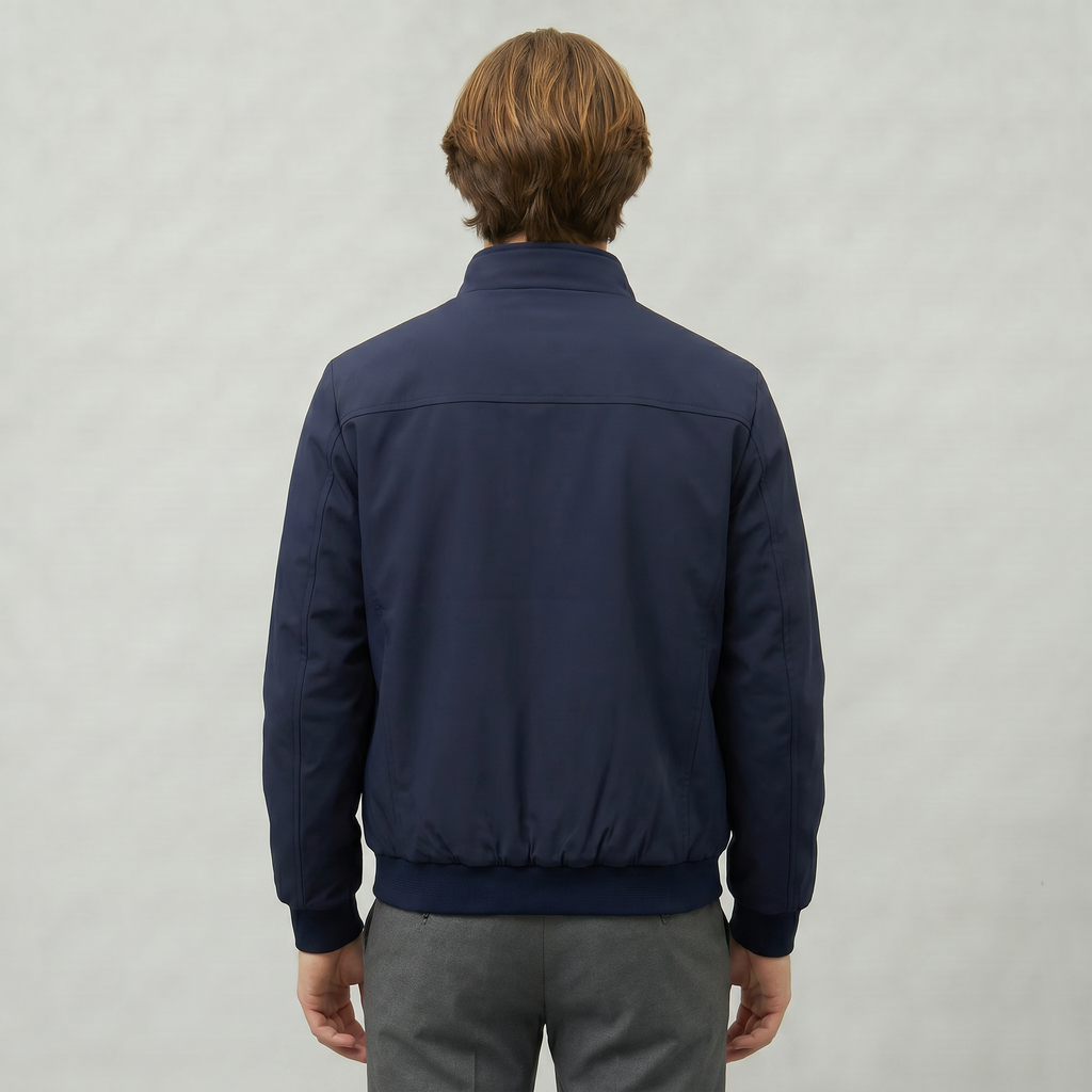 Men’s Full Zip Padded Coat - Stand Collar Regular Fit