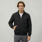Men’s Full Zip Padded Coat - Stand Collar Regular Fit