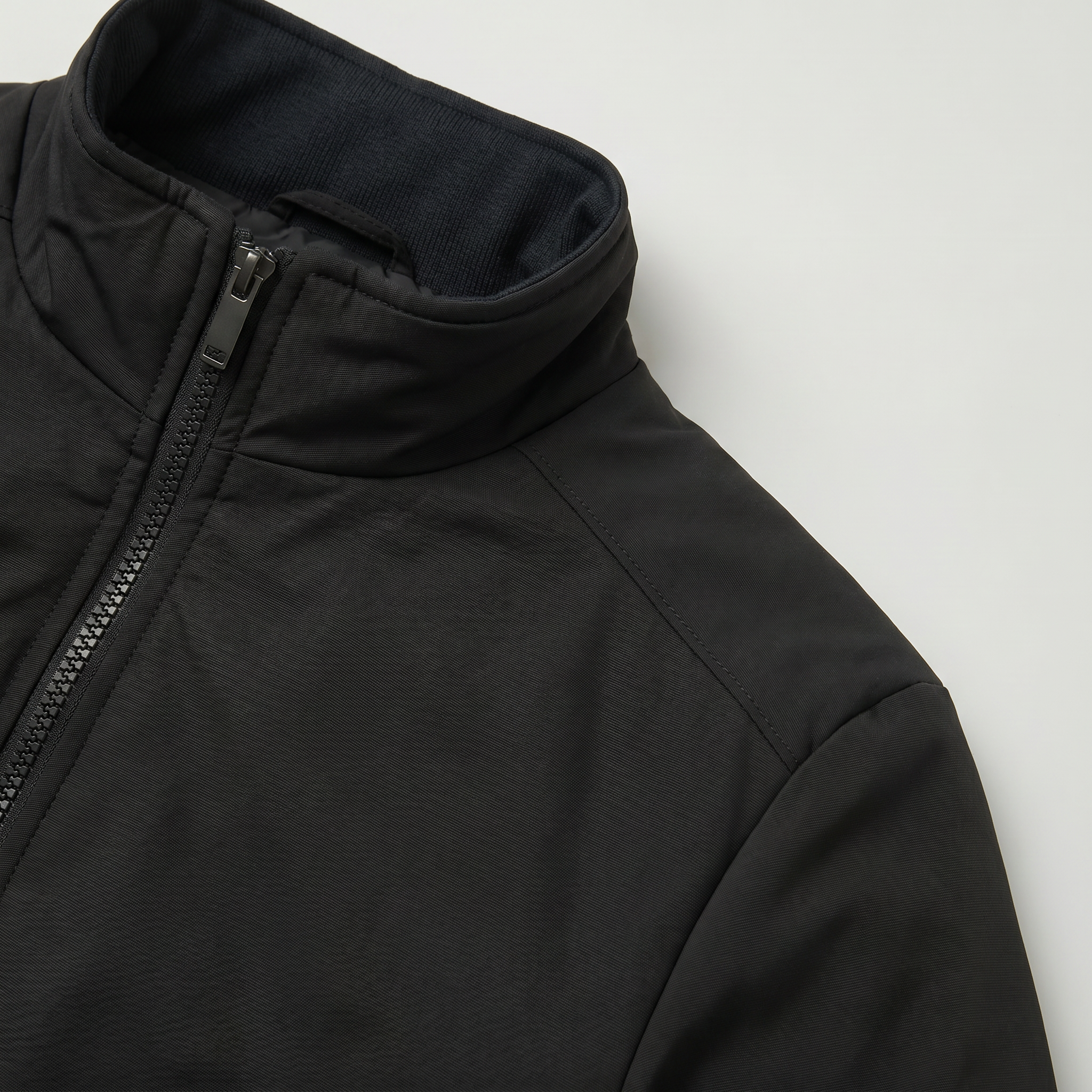 Men’s Full Zip Padded Coat - Stand Collar Regular Fit