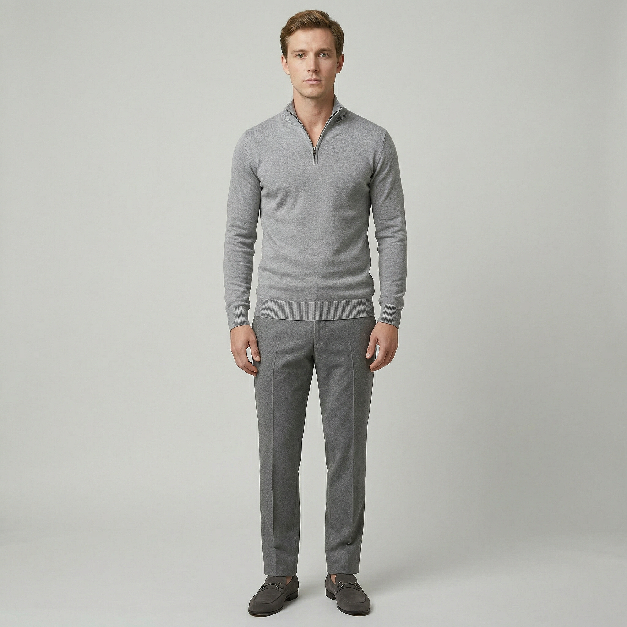 Men’s Half Zip Knit Sweater