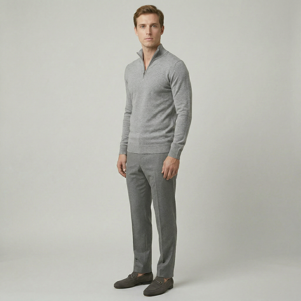 Men’s Half Zip Knit Sweater