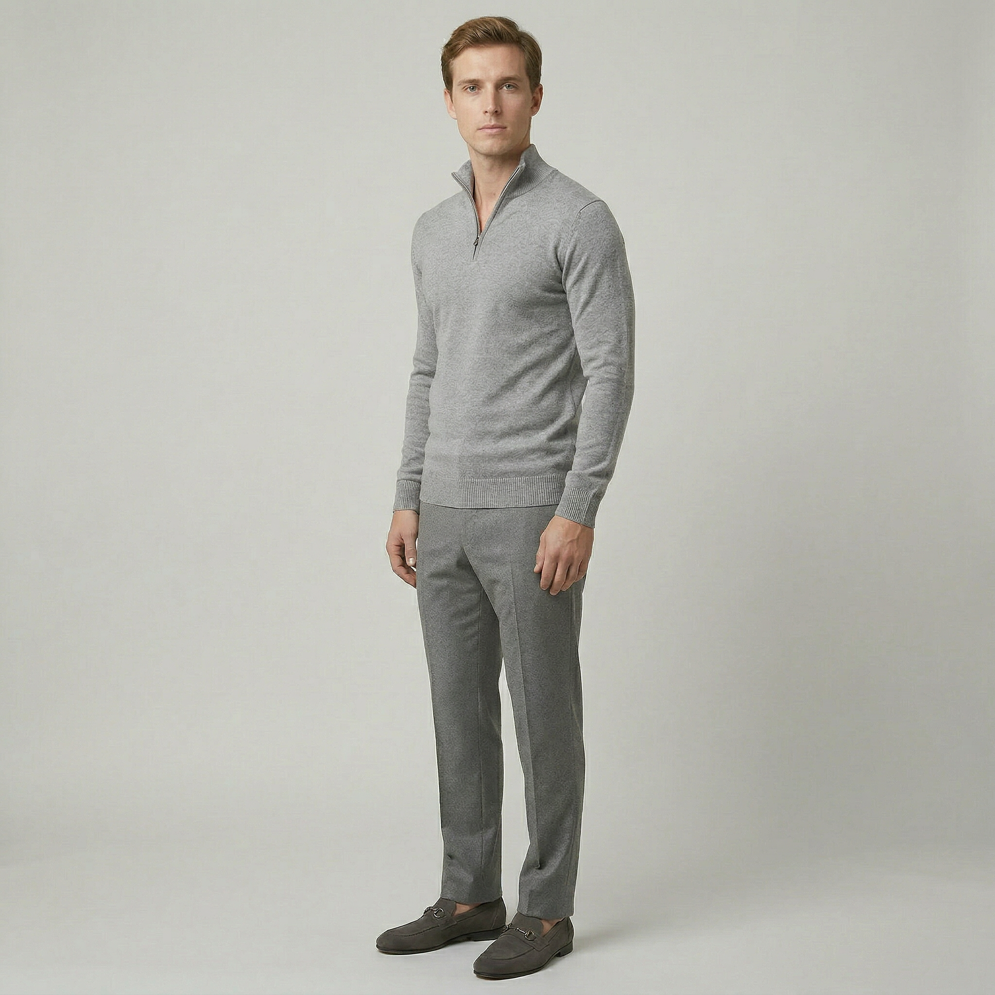 Men’s Half Zip Knit Sweater