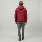 Men’s Hooded Puffer Jacket - Full Zip Lightweight Fit