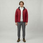 Men’s Hooded Puffer Jacket - Full Zip Lightweight Fit