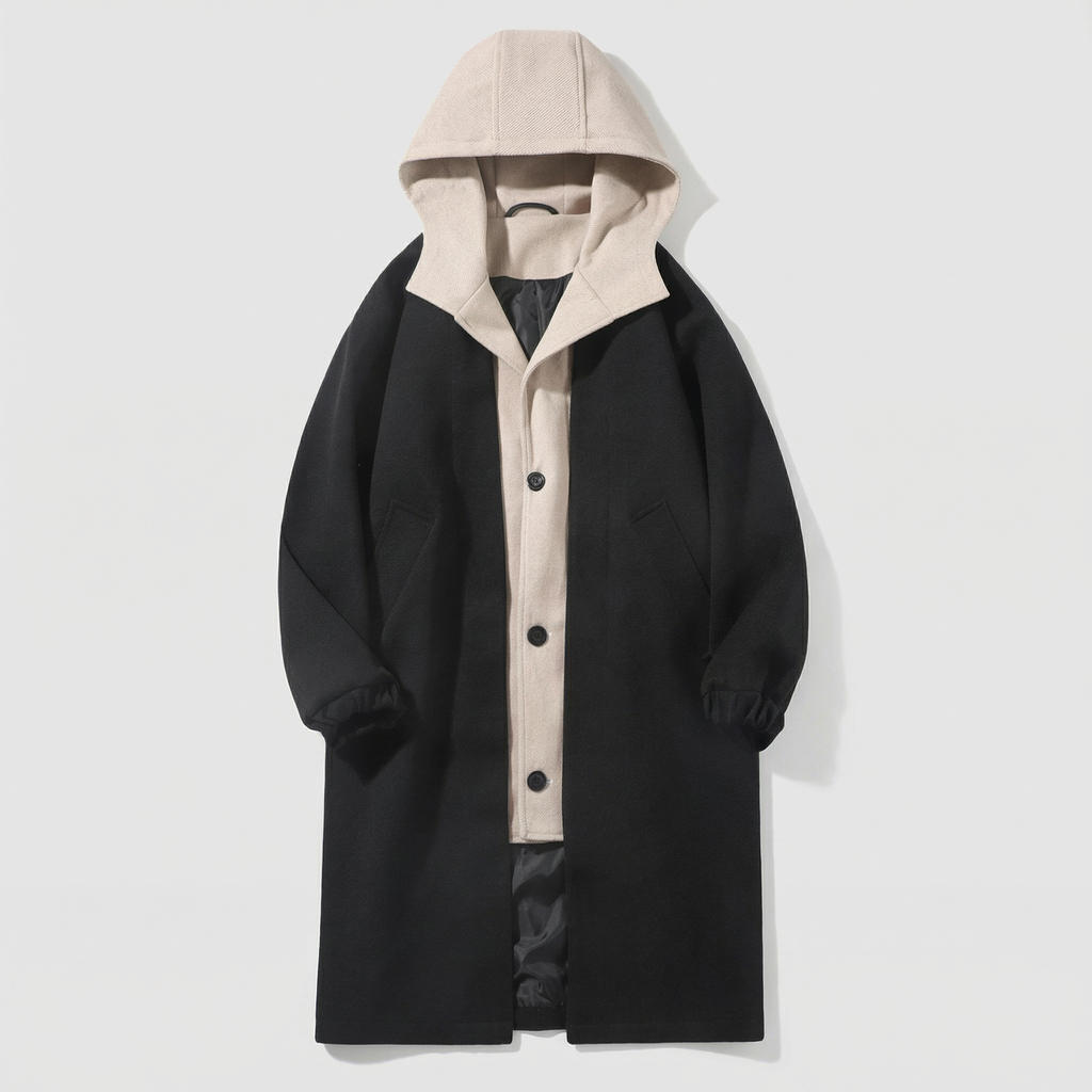 Men’s Hooded Long Coat