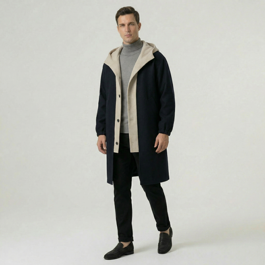Men’s Hooded Long Coat