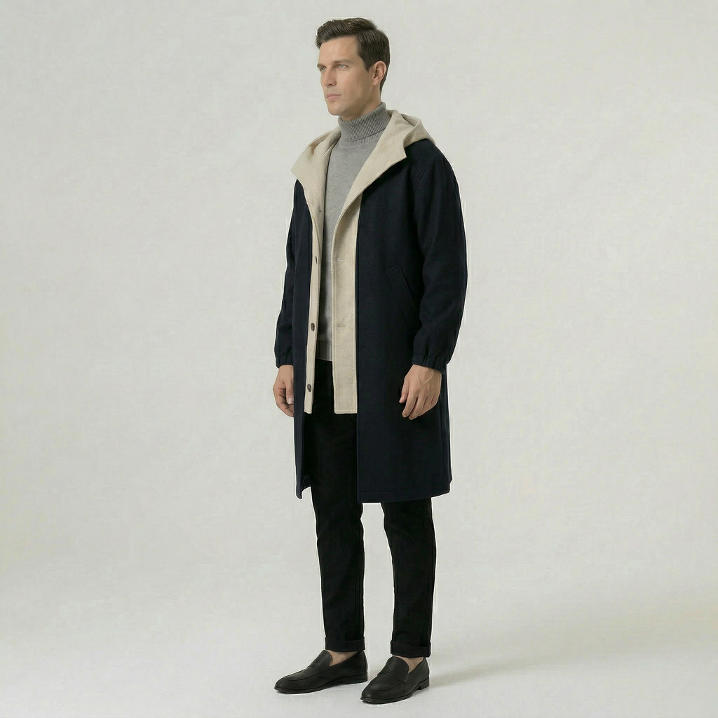 Men’s Hooded Long Coat