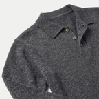 Men’s Long Sleeve Knit Polo - Collared Quarter Zip Sweater