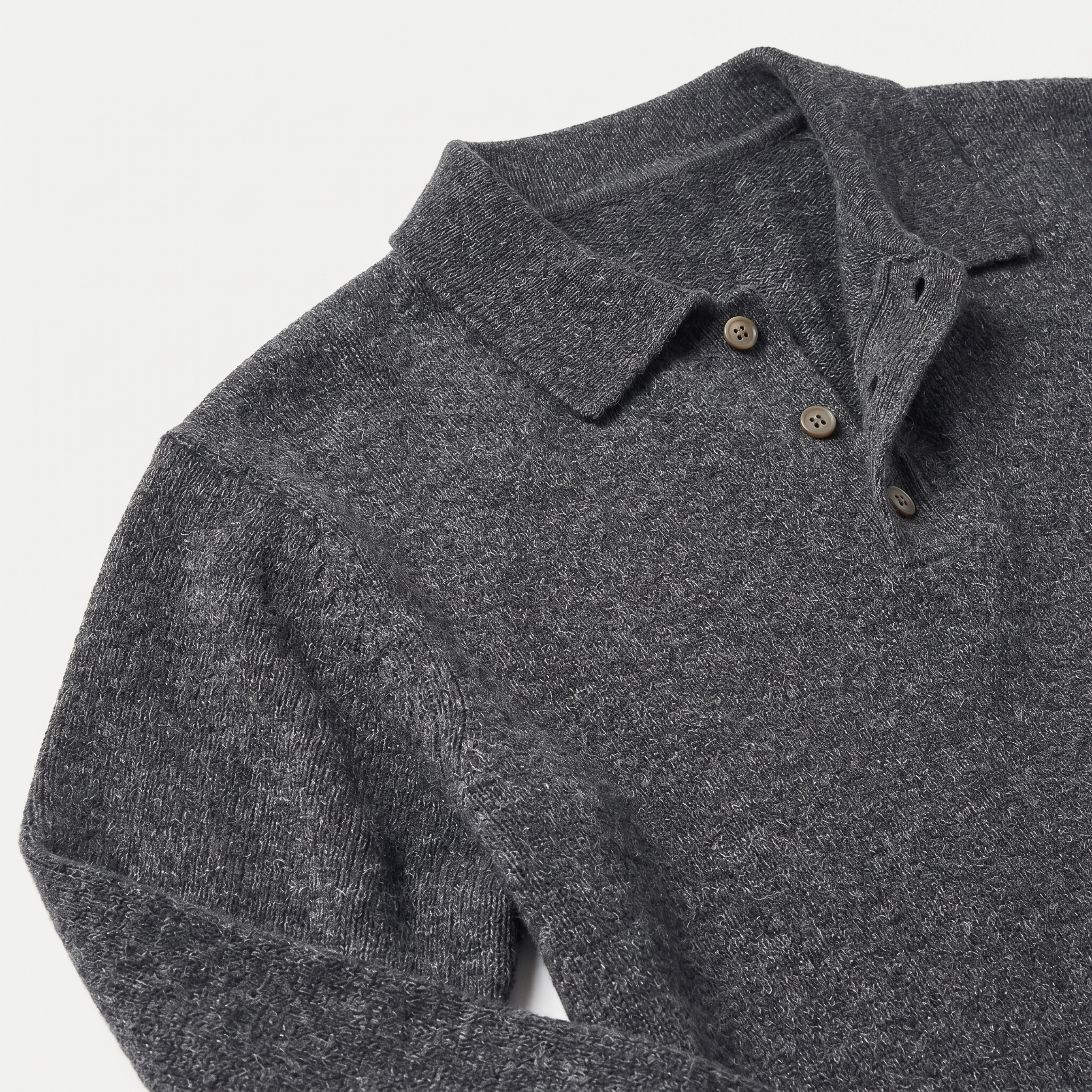 Men’s Long Sleeve Knit Polo - Collared Quarter Zip Sweater